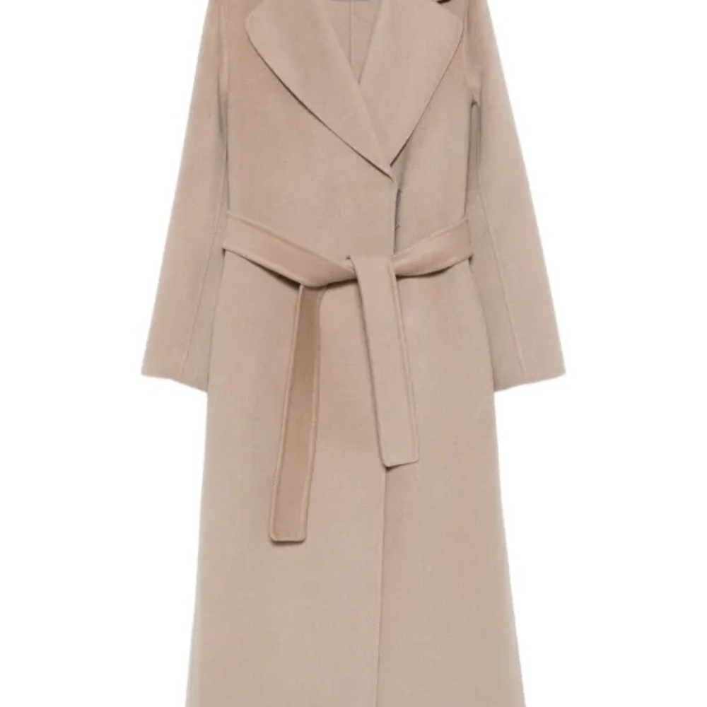MaxMara Classic Beige Belted Coat